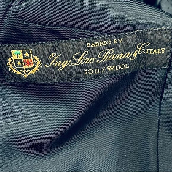 Brooks Brothers Navy Loro Piana Wool Two Button Blazer - 2 - Picture 9 of 16